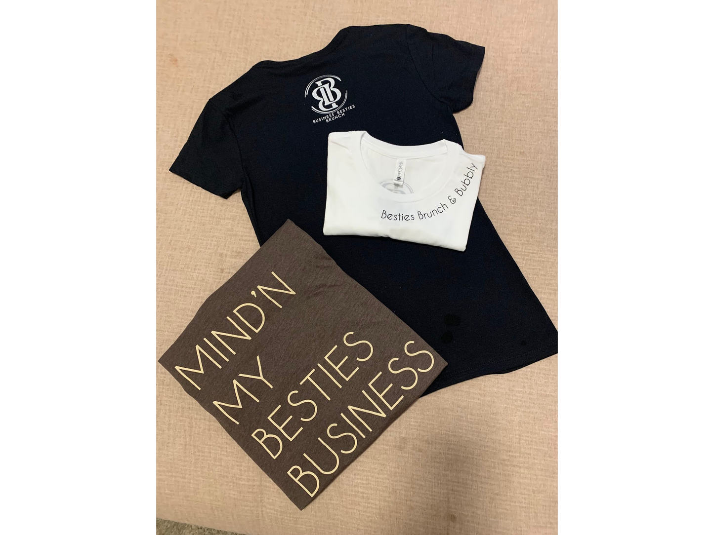 Business Besties Brunch Short Sleeved Mind'n My Besties Business T-Shirt